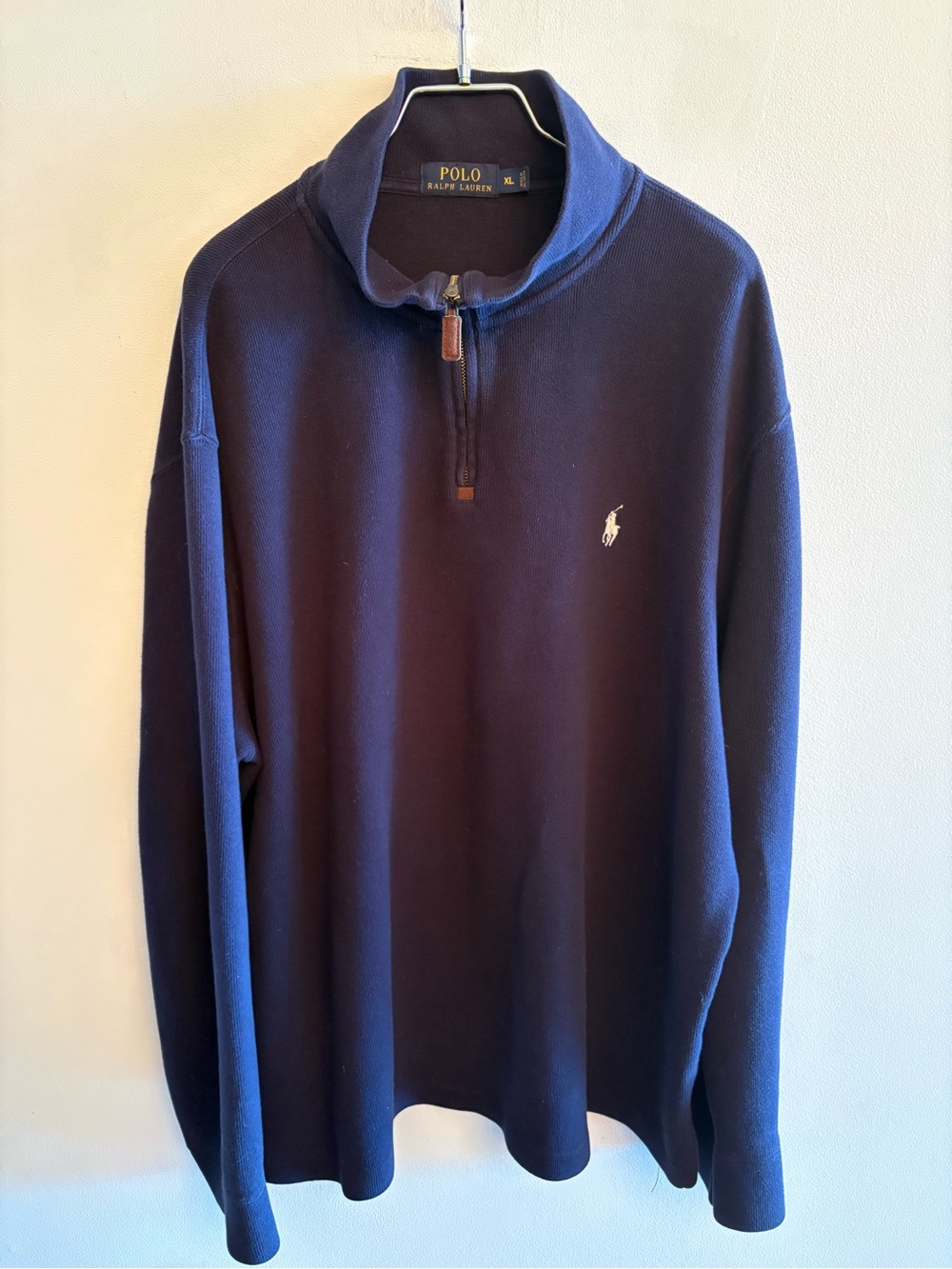 Polo by Ralph Lauren Navy 1/4 Zip Sweater size XL